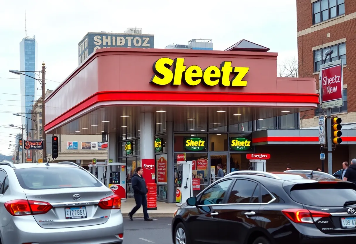 New Sheetz convenience store and gas station in East Lansing, Michigan