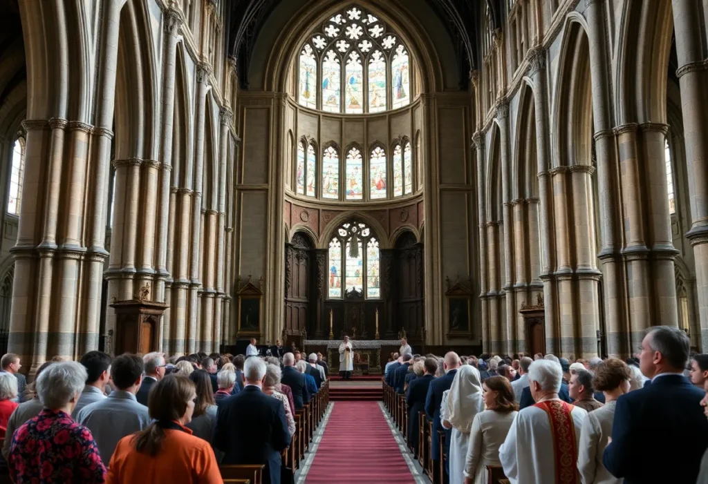 Ceremony at Cathedral Church of Saint Mary and Saint Boniface in Plymouth