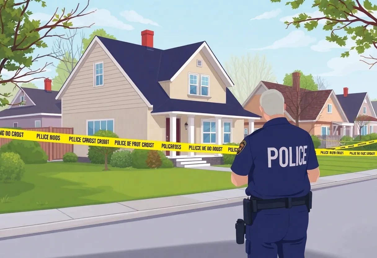 Police investigating at a residence in Canton Township