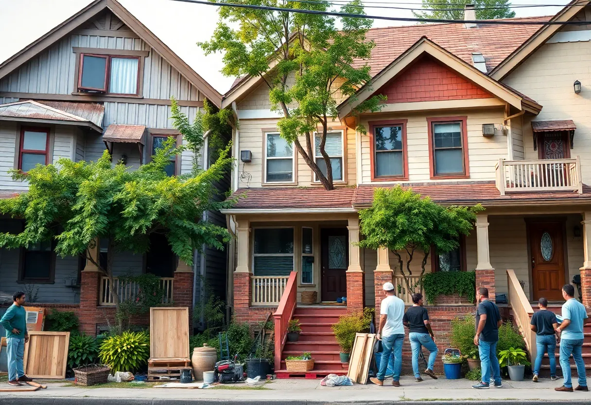 Community home renovation activities in Detroit