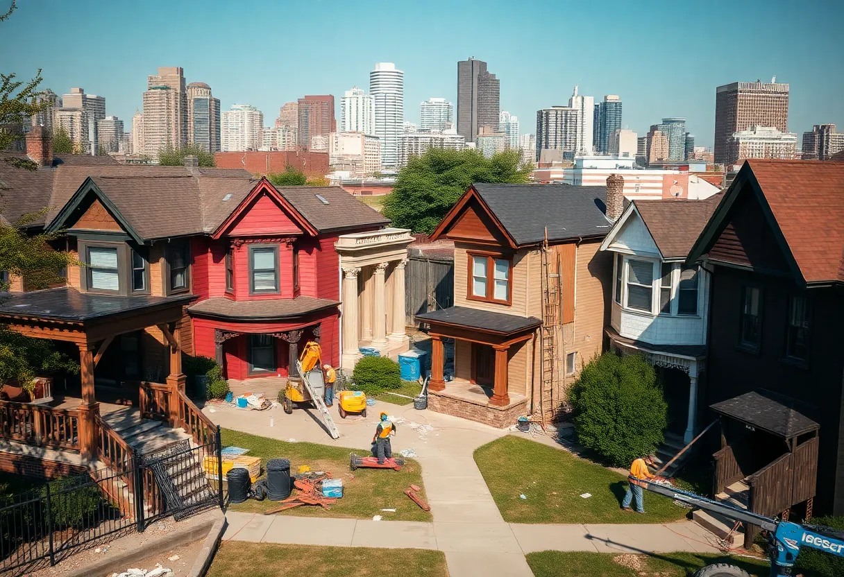 Renovation of residential homes in Detroit