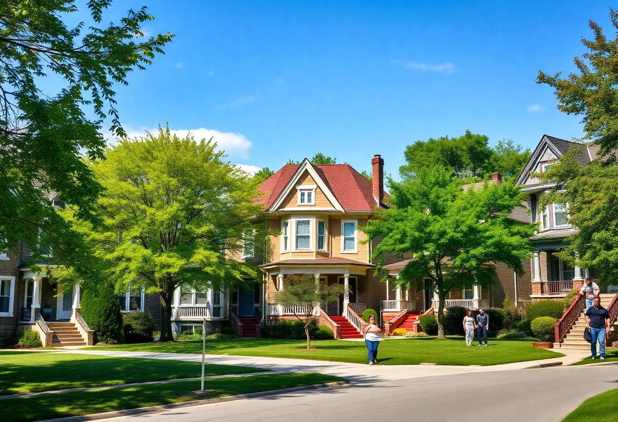 Revitalized homes in a Detroit neighborhood supported by repair grants
