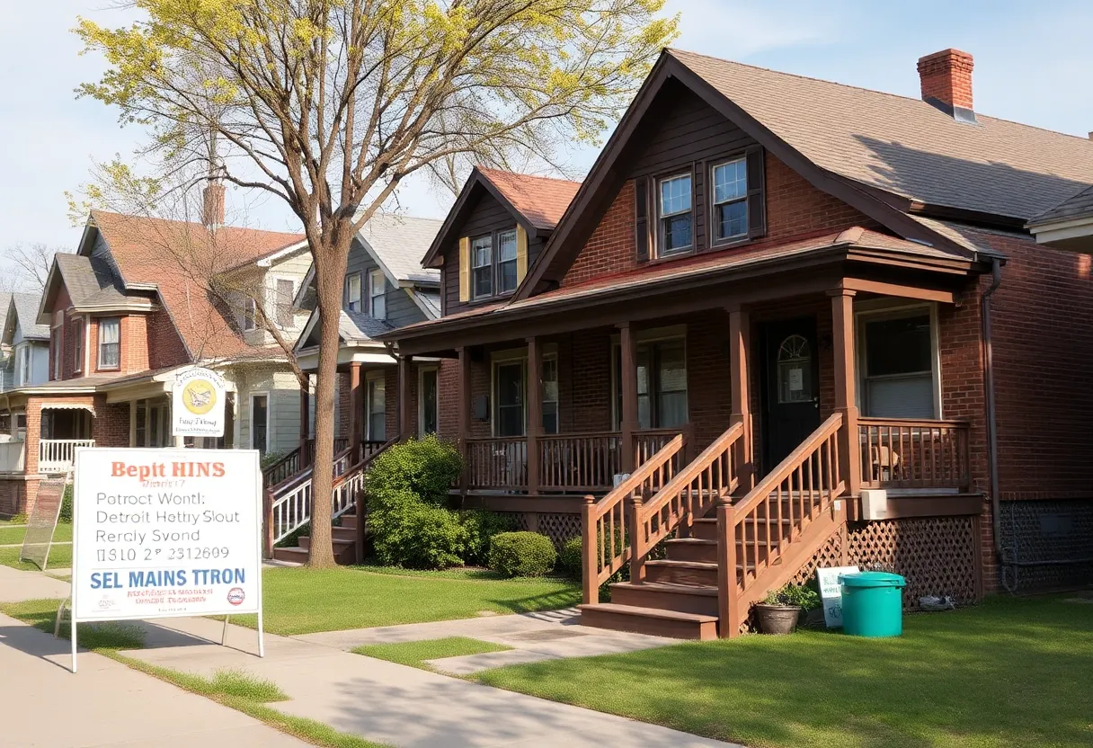 Community renovation efforts in District 7, Detroit.