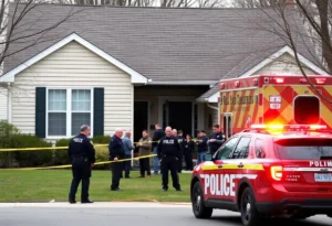 Emergency response team attending a stabbing incident in Canton Township