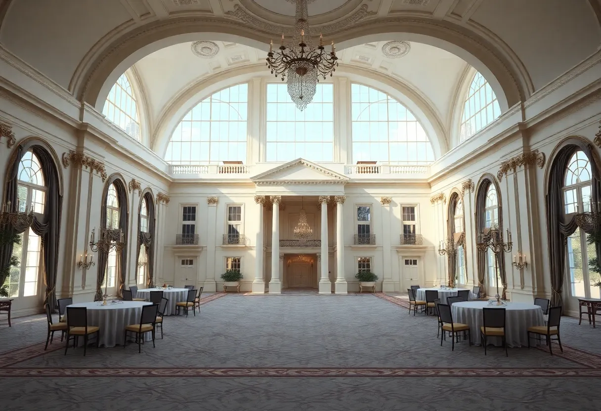 Conceptual design for the new ballroom in the White House