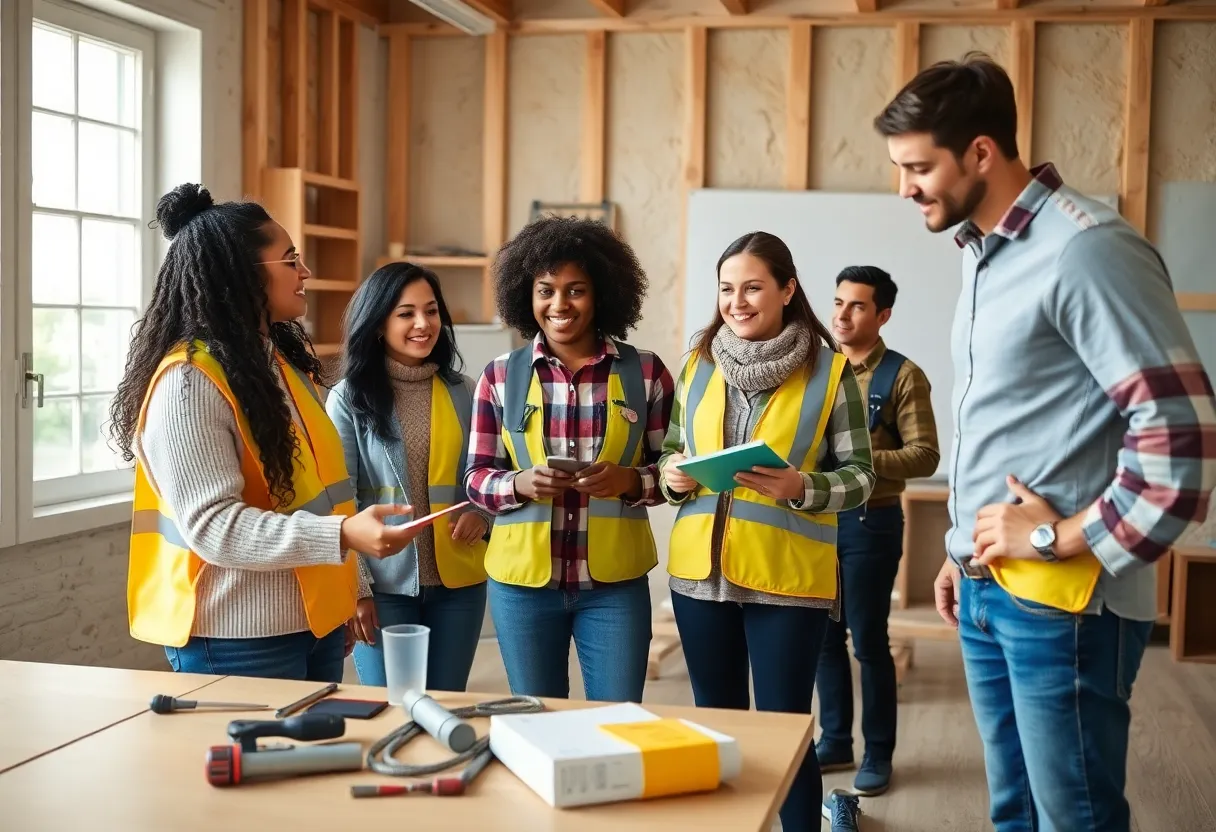 Participants engaged in energy efficiency training workshop