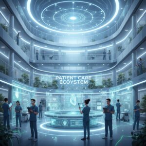 Illustration of healthcare technology integration for care management