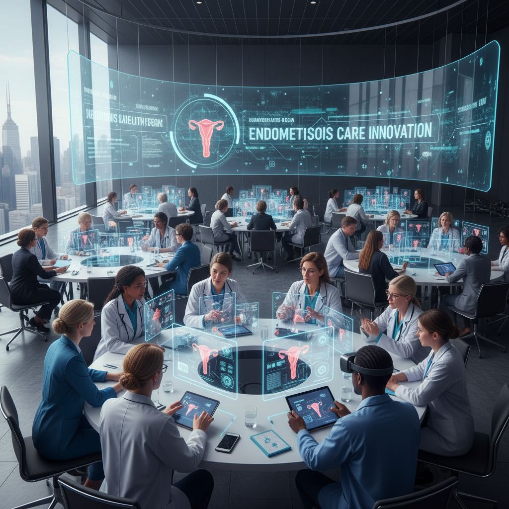 Experts discussing endometriosis research at the EndoRISE Fall Forum