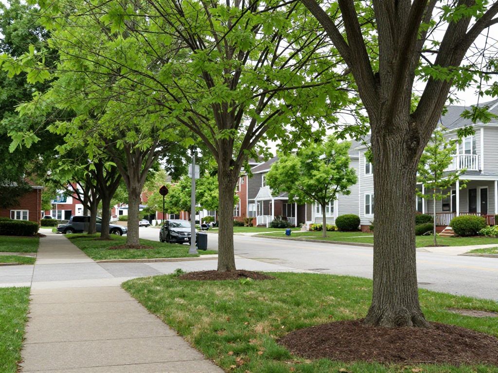 Trees in Plymouth MI with an emphasis on tree health and girdling roots issue.