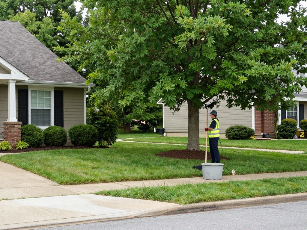 Professional tree care service in Plymouth MI managing tree removal safely