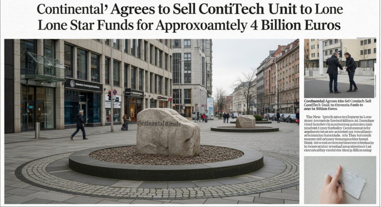 Continental Agrees to Sell ContiTech Unit to Lone Star Funds for Approximately 4 Billion Euros