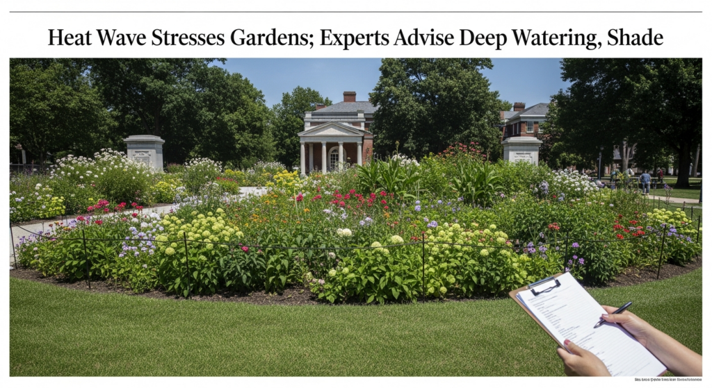 Heat Wave Stresses Gardens; Experts Advise Deep Watering, Shade