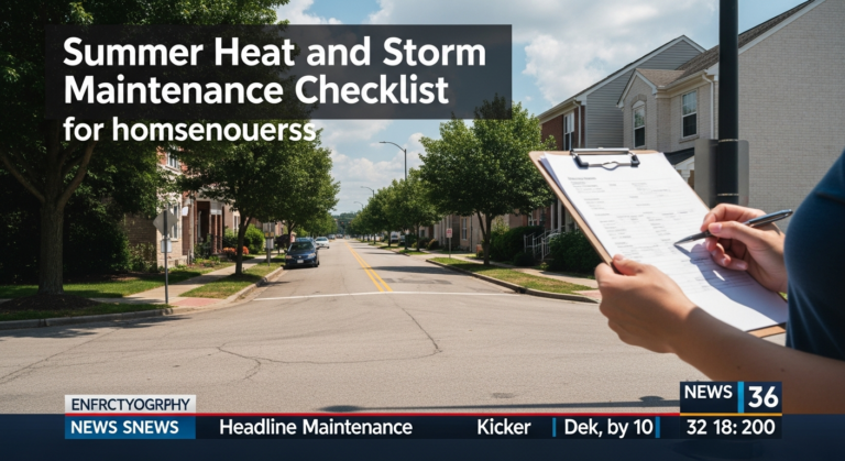 Homeowners in Plymouth Advised on Summer Maintenance Amid Heat and Storm Threats