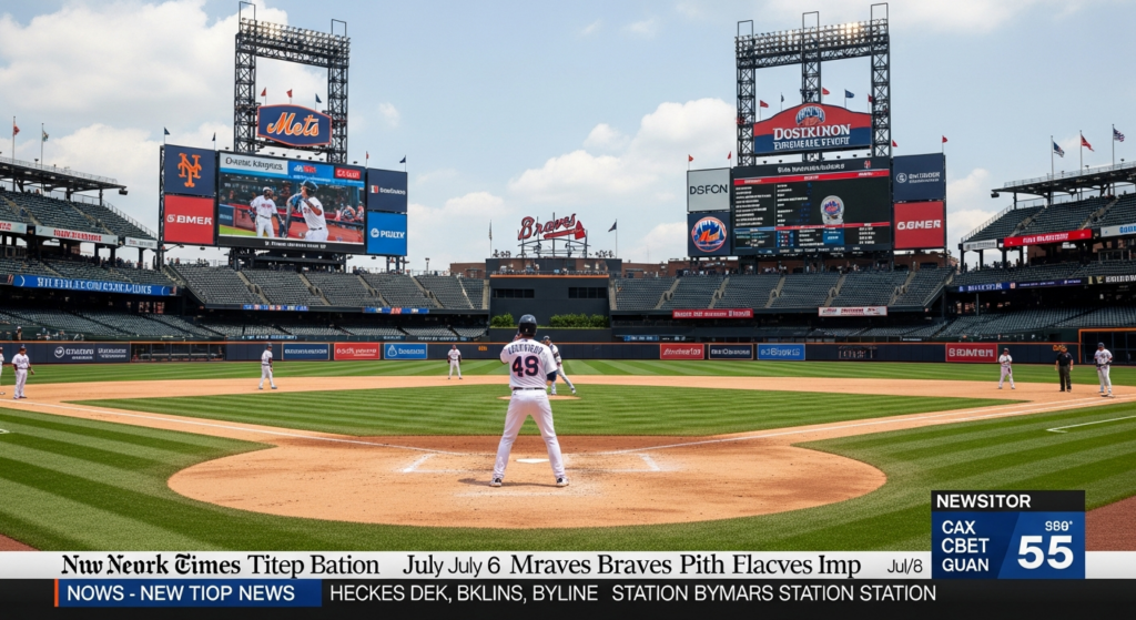 Mets-Braves Matchup Offers Regional Baseball Hook on July 6